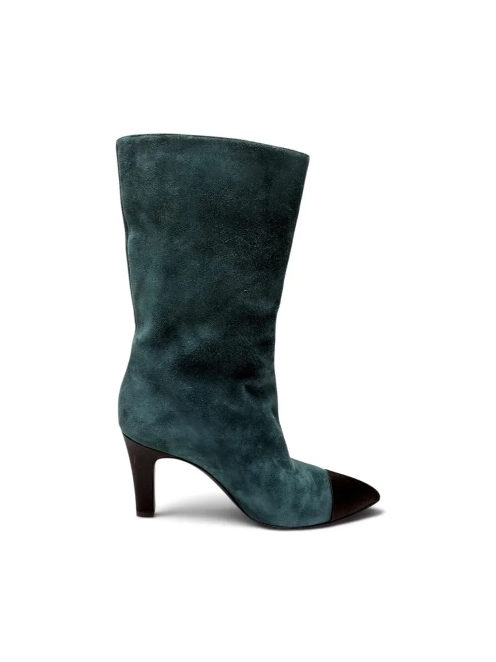 CHANEL Gabrielle Suede Mid-Calf Boots sz 7